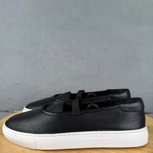 Seychelles Moon Child Flat Black Leather Ballet Sneaker Women’s Size 7.5 US